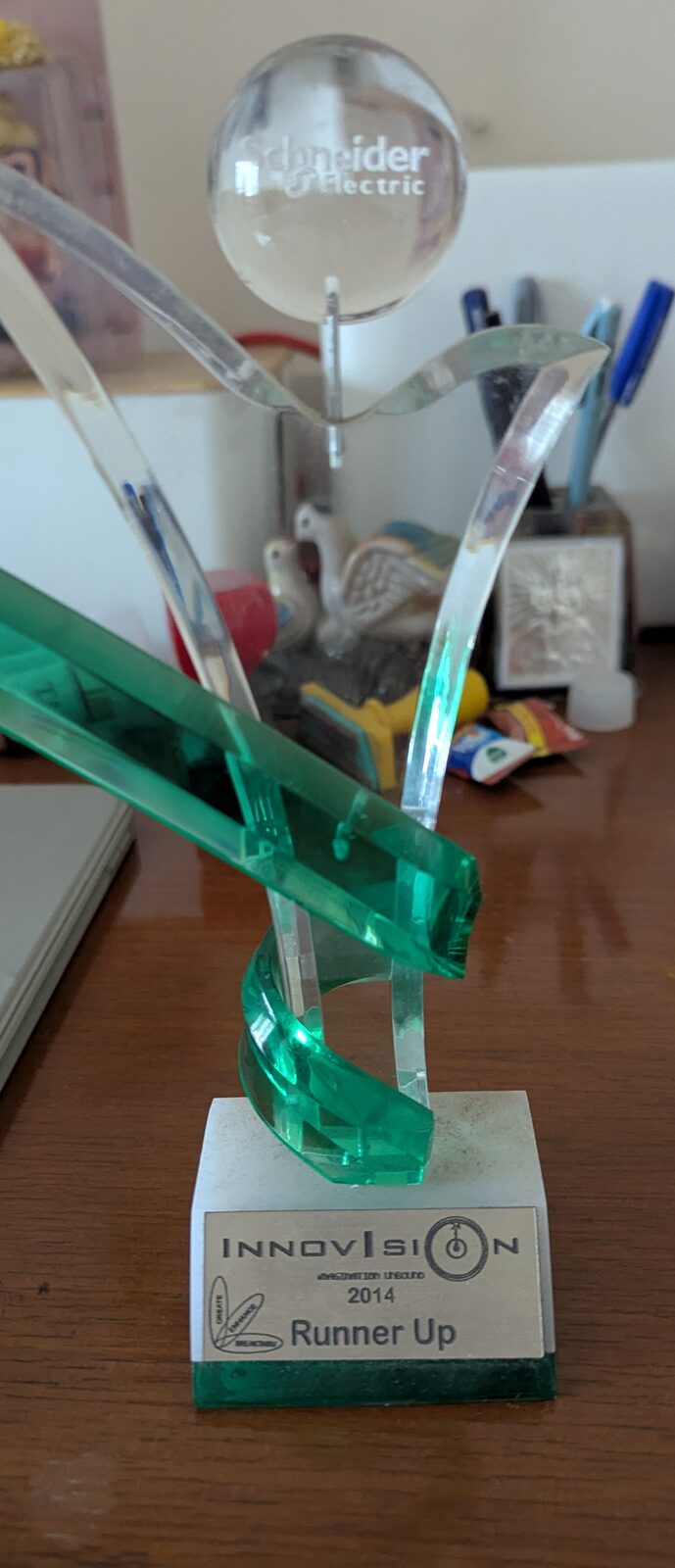 Innovision 2014 Runner-Up trophy